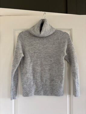 Quince Baby Alpaca Wool Turtleneck Sweater Gray Size Small